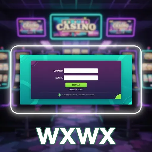 Tela de login do aplicativo wxwx para jogos rápidos online.