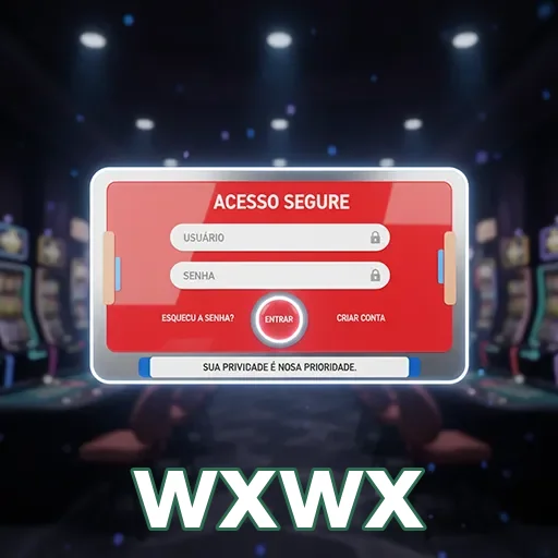 Tela de login segura da plataforma wxwx com campos de acesso.