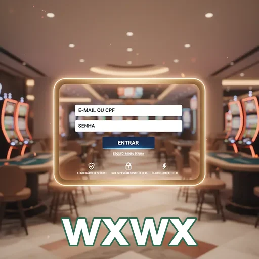 Tela de login do wxwx com campos para e-mail e senha.