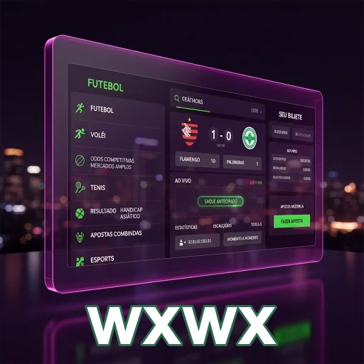 Tela do wxwx mostrando apostas em futebol e outros esportes.