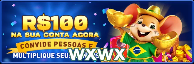 Personagem animado com moedas e promoções do wxwx.