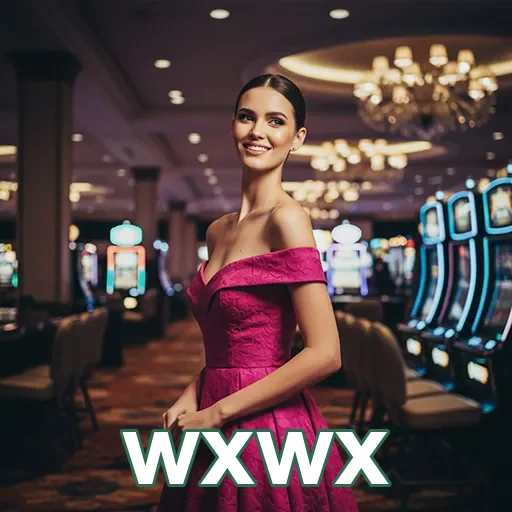 Cliente feliz em um cassino elegante no wxwx.