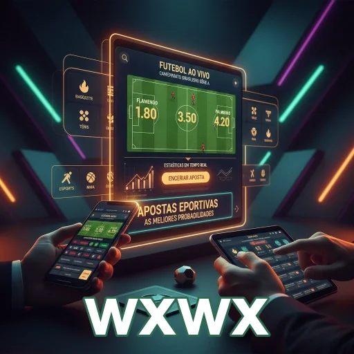 Interação em apostas ao vivo em dispositivo móvel na wxwx.
