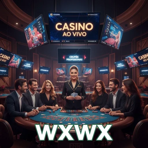 Jogadores em um cassino ao vivo na wxwx com crupiês profissionais