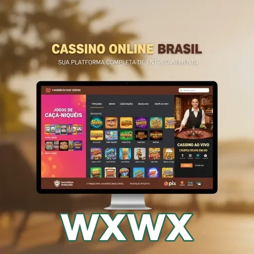 Interface de jogos do wxwx com slots e cassino ao vivo.