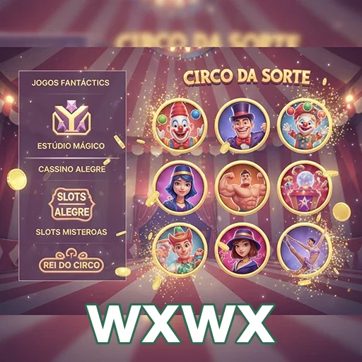 Interface vip da wxwx mostrando slots variados de um cassino.