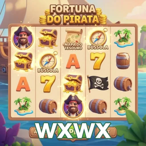 Visual do jogo Fortuna do Pirata na plataforma wxwx