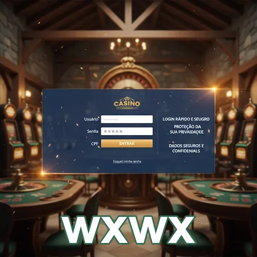 Tela de login do wxwx com opções de acesso seguro.