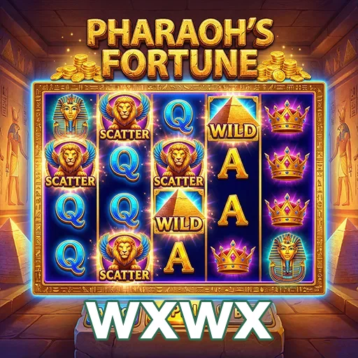 Interface de jogo de Pharaoh's Fortune em wxwx.