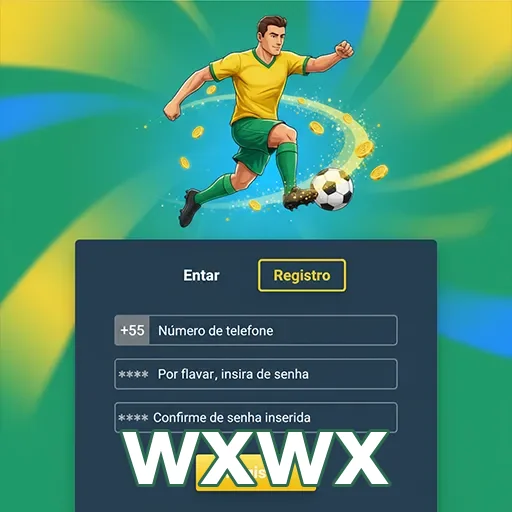 Usuário acessando o registro da plataforma wxwx.