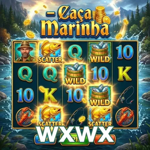 Jogos de Caça Marinha na wxwx, com símbolos e tema aquático.