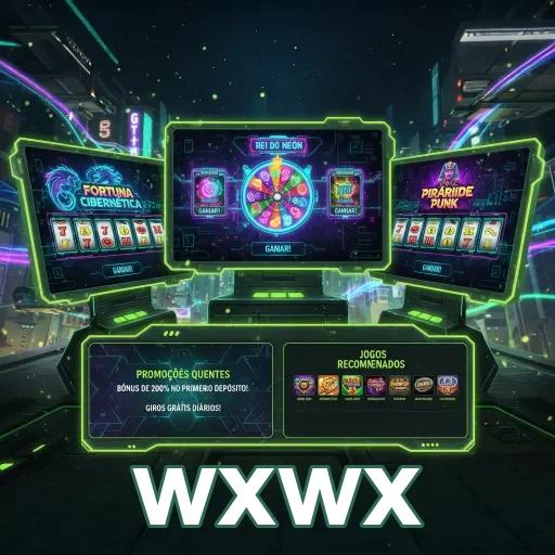 wxwx mostra três máquinas de slots virtuais interativas.